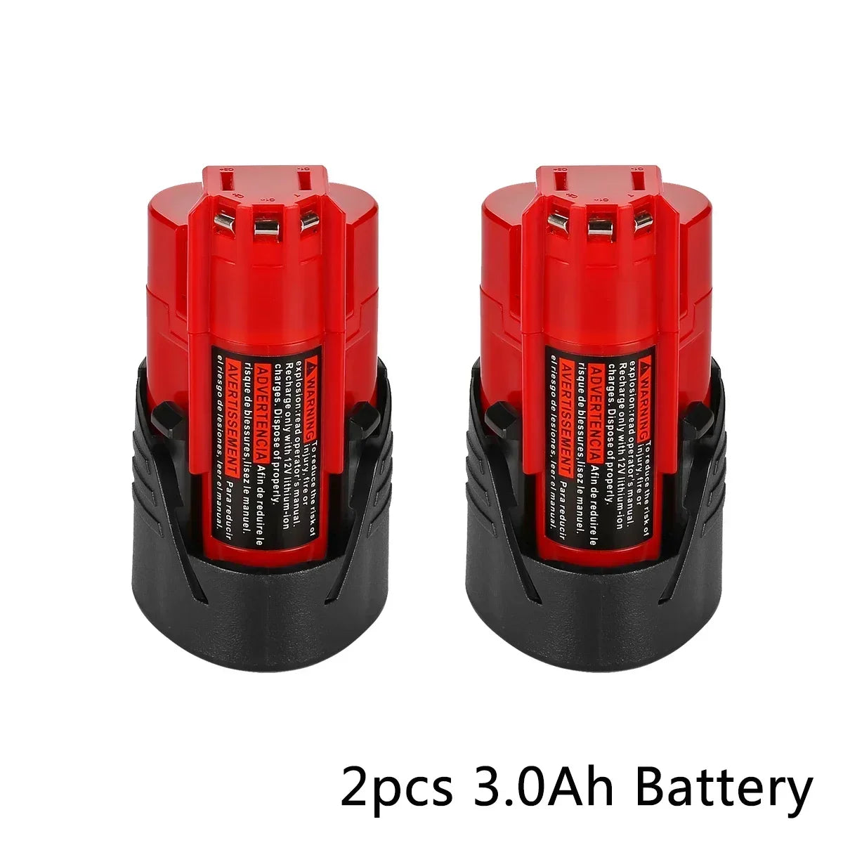 Replacement 12V Milwaukee M12 XC 3.0Ah Lithium-Ion Battery | Compatible with 48-11-2410, 48-11-2420, 48-11-2411 Cordless Tools
