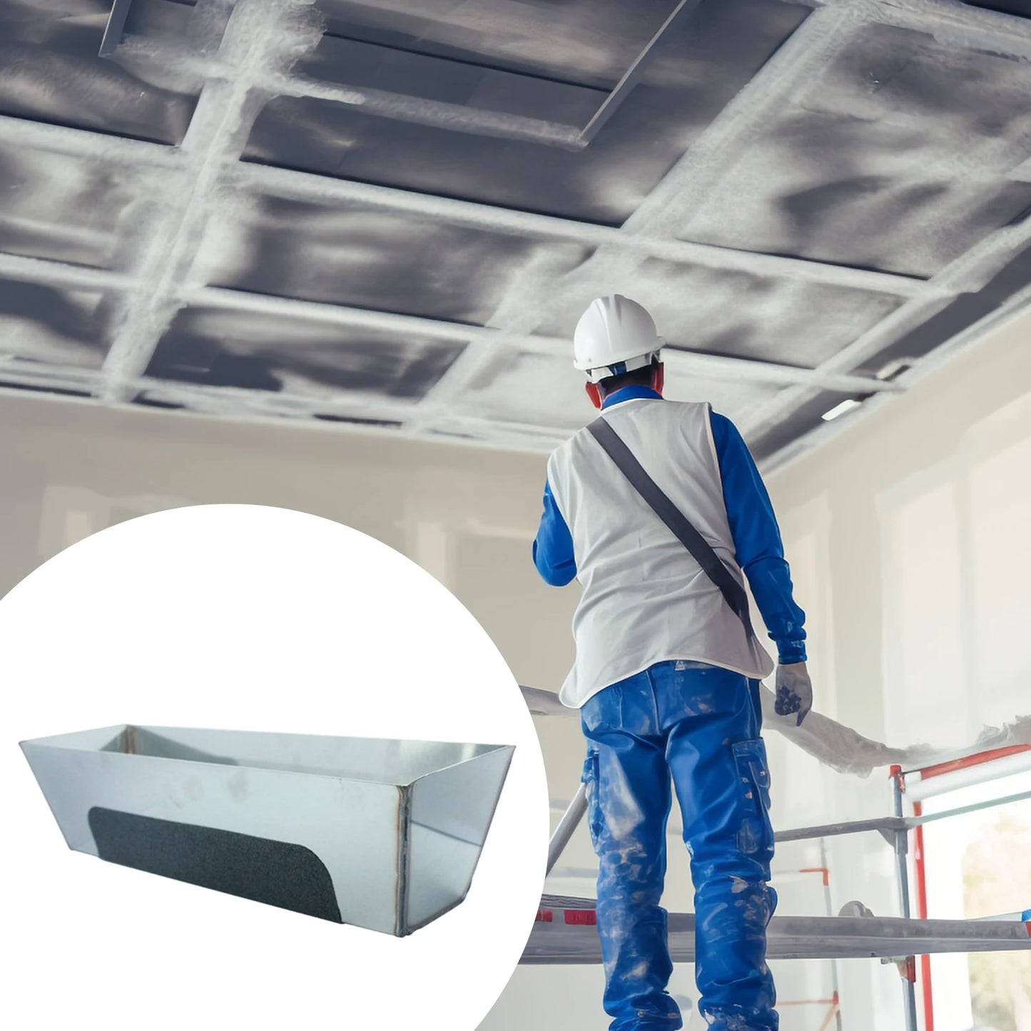 **Stainless Steel Drywall Mud Pan