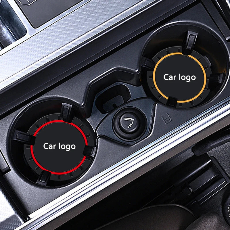 NovaDrop Co. Anti-Slip Car Coasters (2pcs) for Ford Ranger, Focus, Mondeo