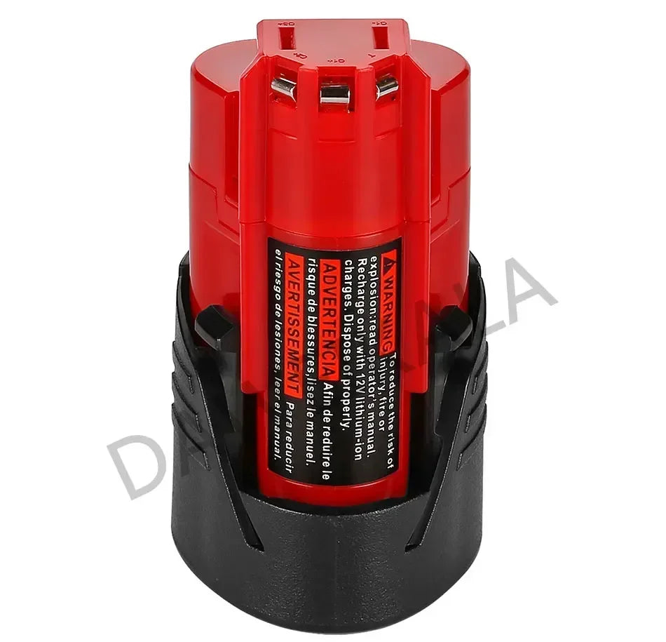 Replacement 12V Milwaukee M12 XC 3.0Ah Lithium-Ion Battery | Compatible with 48-11-2410, 48-11-2420, 48-11-2411 Cordless Tools