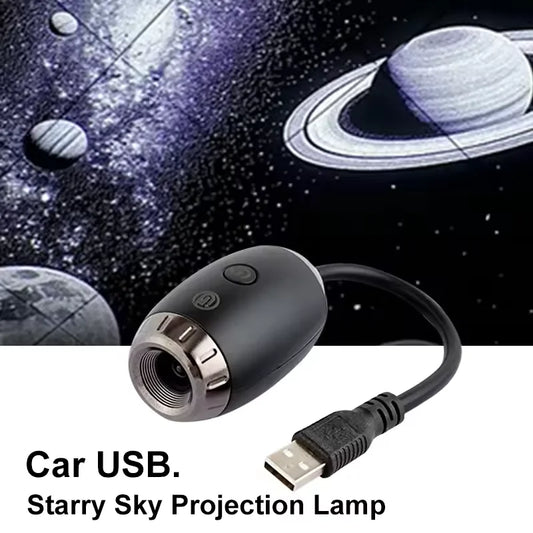 USB Car Roof Star Light | LED Starry Atmosphere Projector Decoration Night Light
