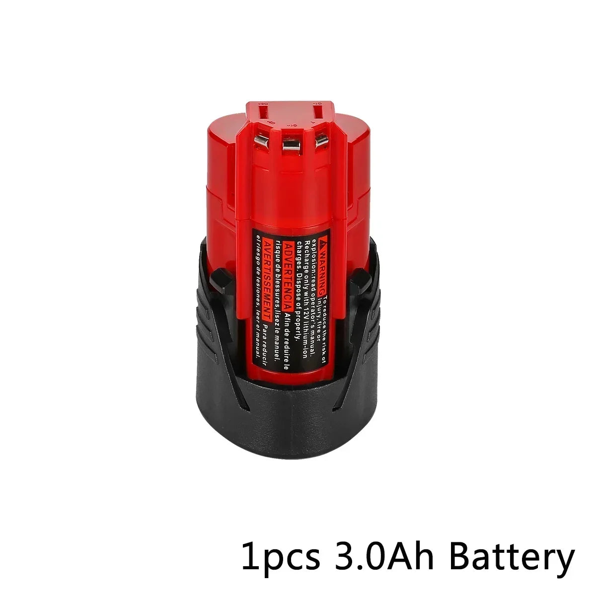 Replacement 12V Milwaukee M12 XC 3.0Ah Lithium-Ion Battery | Compatible with 48-11-2410, 48-11-2420, 48-11-2411 Cordless Tools