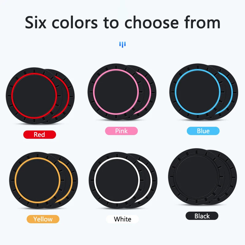 NovaDrop Co. Anti-Slip Car Coasters (2pcs) for Ford Ranger, Focus, Mondeo