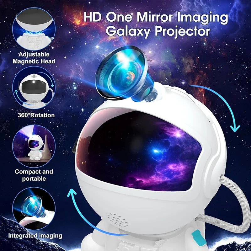 NovaDrop Co. Astronaut Galaxy Projector: 12-Disc Planetarium Night Light