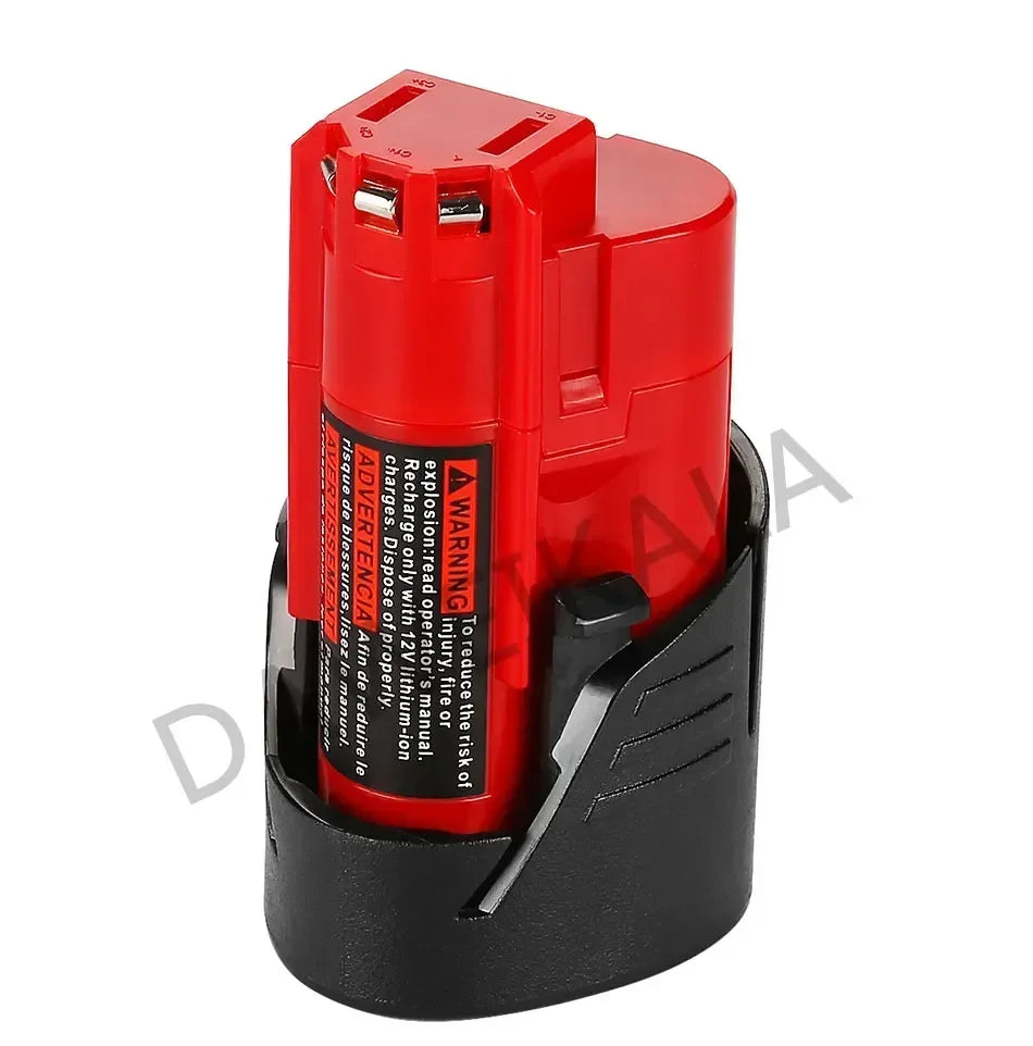 Replacement 12V Milwaukee M12 XC 3.0Ah Lithium-Ion Battery | Compatible with 48-11-2410, 48-11-2420, 48-11-2411 Cordless Tools