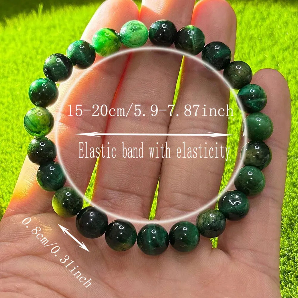 Natural Galaxy Tiger Eye Stone Bracelet 8mm Natural Stone Implies Wealth And Good Luck. It Can Be Used As A Gift For Family