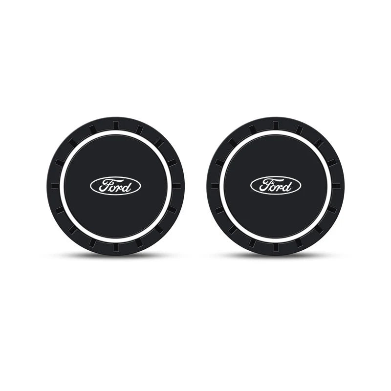NovaDrop Co. Anti-Slip Car Coasters (2pcs) for Ford Ranger, Focus, Mondeo
