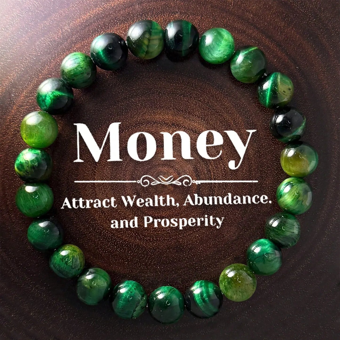 Natural Galaxy Tiger Eye Stone Bracelet 8mm Natural Stone Implies Wealth And Good Luck. It Can Be Used As A Gift For Family