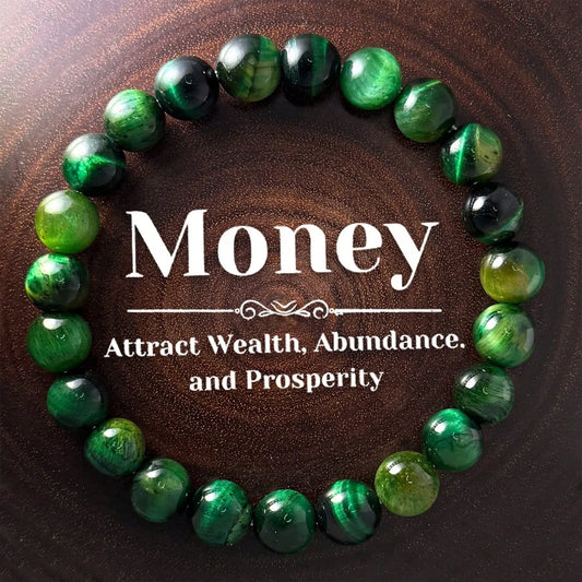 Natural Galaxy Tiger Eye Stone Bracelet 8mm Natural Stone Implies Wealth And Good Luck. It Can Be Used As A Gift For Family