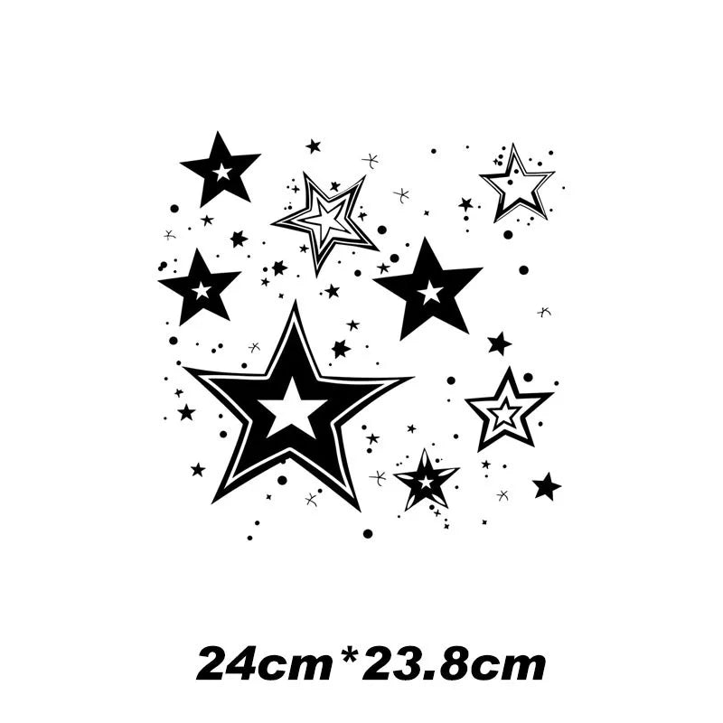 10 styles of galaxy planet puzzle 24cm &12cm Patch For Hoodie Heat Transfer For Clothes Thermo Sticker Iron on Vinyl For Clothes