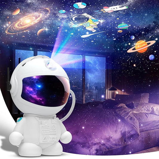 NovaDrop Co. Astronaut Galaxy Projector: 12-Disc Planetarium Night Light