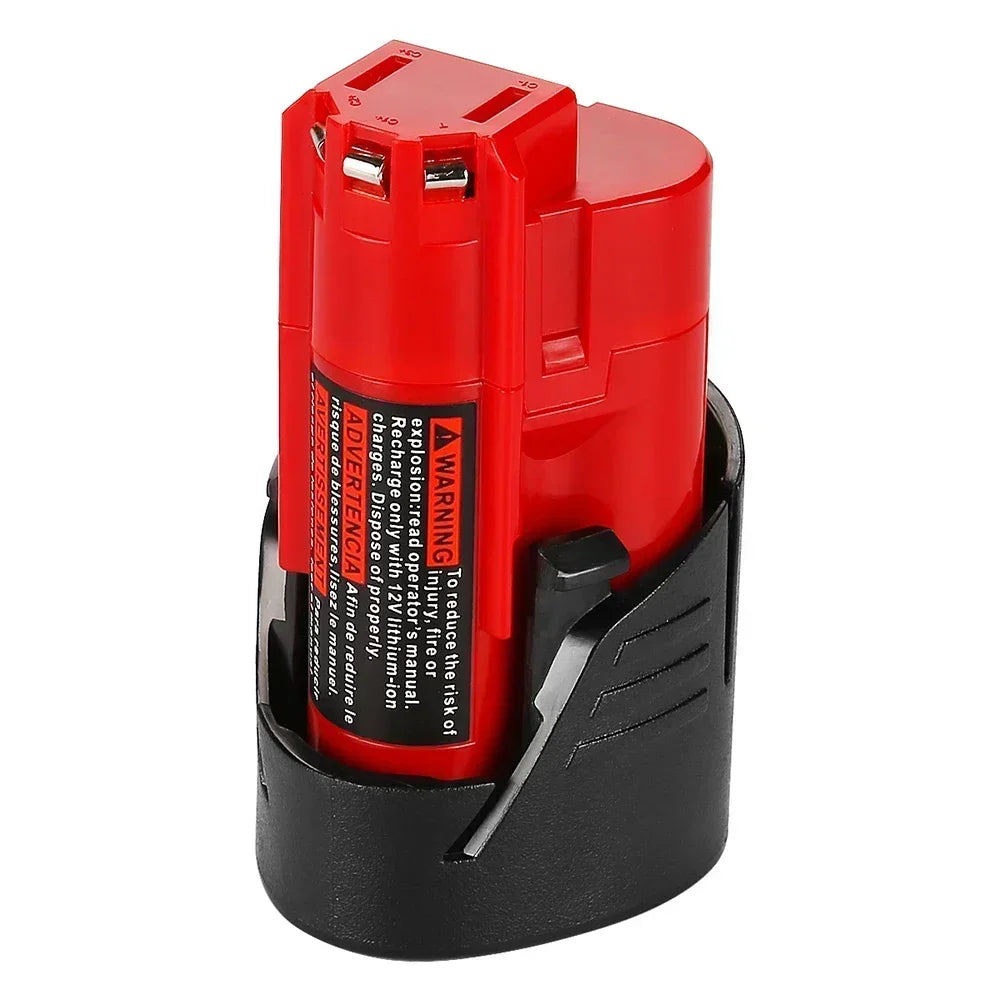 Replacement 12V Milwaukee M12 XC 3.0Ah Lithium-Ion Battery | Compatible with 48-11-2410, 48-11-2420, 48-11-2411 Cordless Tools